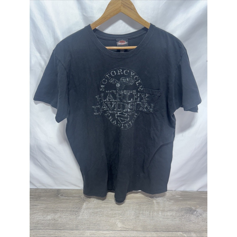 Harley Davidson Short Sleeve T Shirt Size XL Distressed Black Alberta, Canada